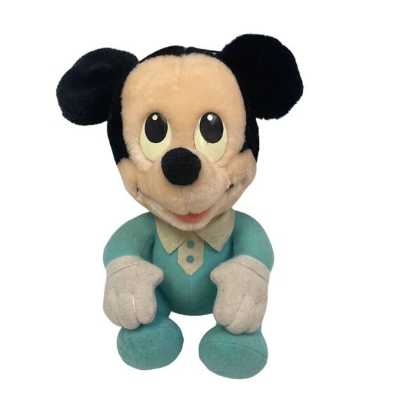 Vintage 1984 Disney Babies Hasbro Baby Mickey Mouse Plush Stuffed Animal - Picture 1 of 4